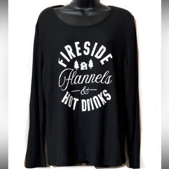 🌸CATO FIRESIDE FLANNELS & HOT DRINKS Top🌸 - Picture 6 of 6